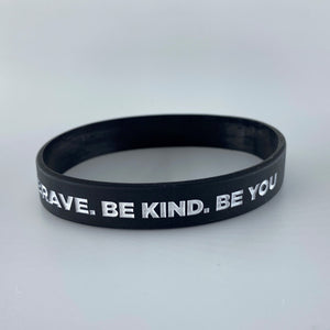 ADULT SIZE - BeStrong. BeBrave. BeKind. BeYOU. Positive Silicon wrist brand