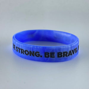 Open image in slideshow, KIDS SIZE - BeStrong. BeBrave. BeKind. BeYOU. Positive Silicon wrist brand
